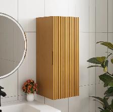 28' Grey Oak/Butternut Wall-Mounted Floating Bathroom Vanity Sid - Photo 2