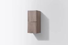 28' Grey Oak/Butternut Wall-Mounted Floating Bathroom Vanity Sid - Photo 3