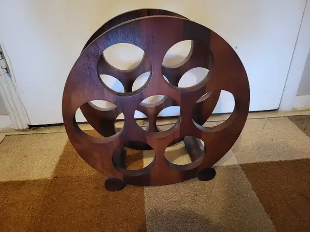 TEAK WINE RACK (SOLID TEAK)