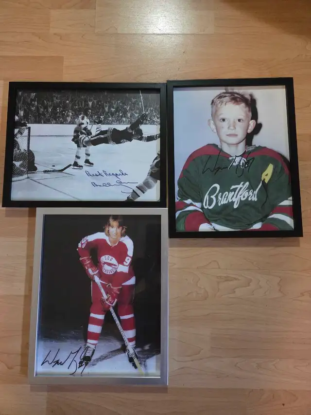 Wayne Gretzky& Bobby photos & framesOrr