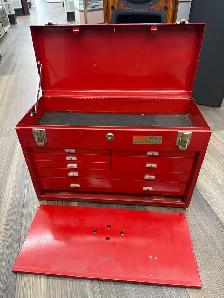 Beach Machinst Toolbox Red Metal - Photo 2