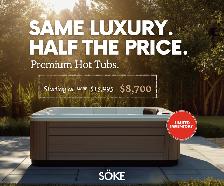 Luxury Hot Tub Blowout: Only 3 Left at $8,700 (Calgary)