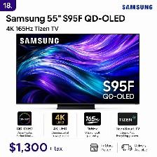 Samsung 55' S95F QD-OLED 4K 165Hz Tizen TV