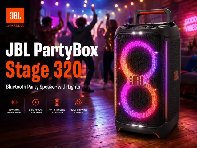 JBL PartyBox Stage 320 Bluetooth Party Speaker with Lights
