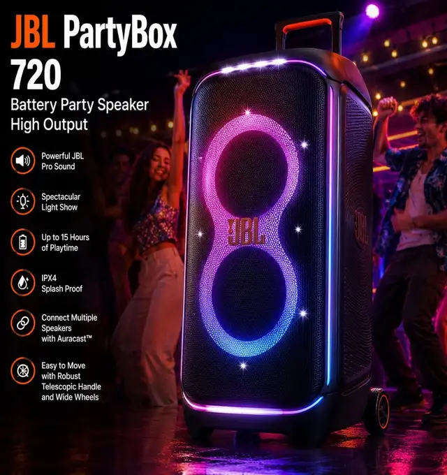 JBL PartyBox 720 Battery Party Speaker High Output
