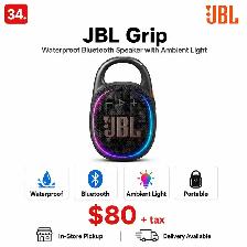 JBL Grip Waterproof Bluetooth Speaker with Ambient Light
