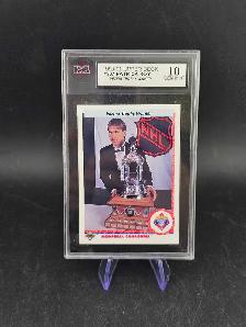Patrick Roy 1990-91 Upperdeck Vezina Trophy Winner KSA Graded 10