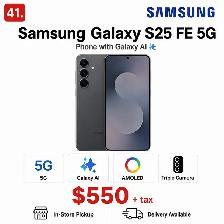 Samsung Galaxy S25 FE 5G Phone with Galaxy AI