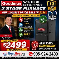 Goodman  Air Conditioner and High Efficiency Furnace from $2499 - Photo 3