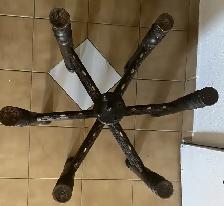 hand carved real wood stand table / support table en vrai bois - Photo 2