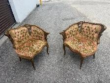 Free delivery used Vintage Ornate Accent Chairs (Set of 2) - Photo 2