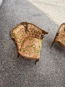 Free delivery used Vintage Ornate Accent Chairs (Set of 2) - Photo 4