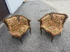 Free delivery used Vintage Ornate Accent Chairs (Set of 2) - Photo 5