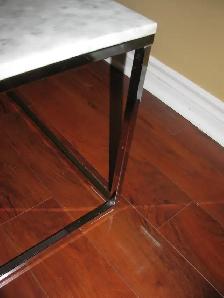 Structube Leandro Square Marble Coffee Table with Chrome Base - Photo 4