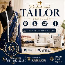 PROFESSIONAL TAILOR , ALTERATION SERVICE - WOMEN, MEN, FABRIC