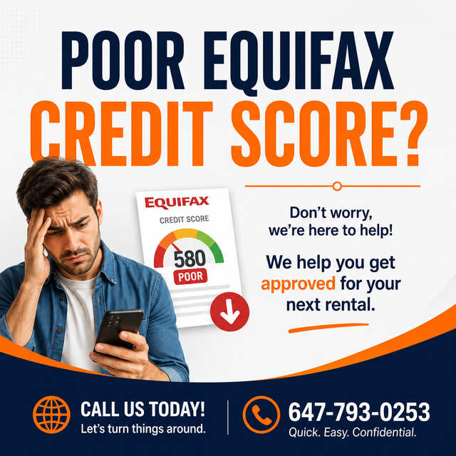 EQUIFAX CREDIT SCORE HELP. LOW INCOME? RENTAL DENIED? WE FIX IT!