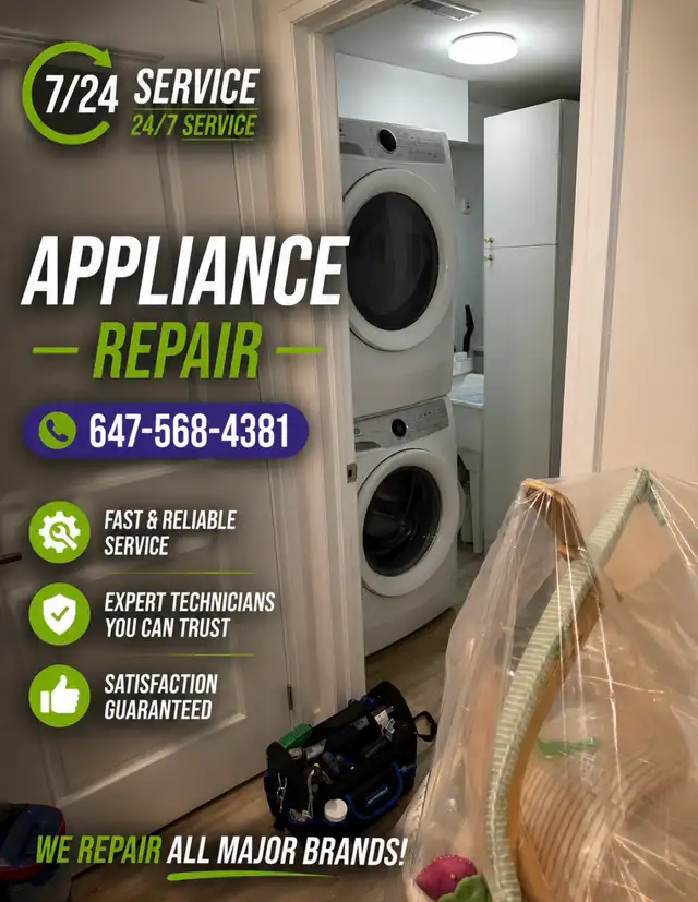 Washer & Dryer Repair – Same Day Service