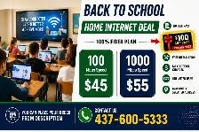 Home Internet Sale $45 & $55 'Back to School'