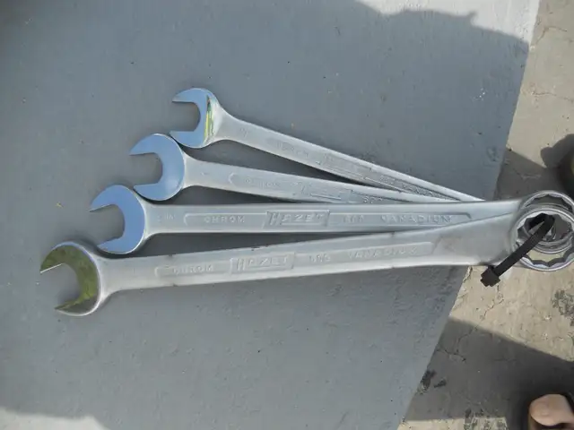 OVER $600. WORTH OF HAZET COMBINATION WRENCHES FOR $225,