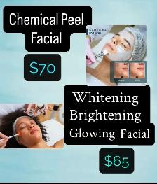 Chemical peel Facial  $65