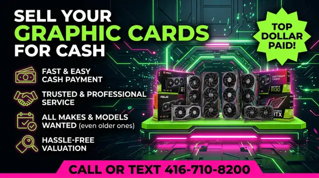 We Buy Used & New Graphics Cards