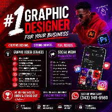 #1 GRAPHIC DESIGNER FOR YOUR BUSINESS, SOCIAL MEDIA MANAGEMENT