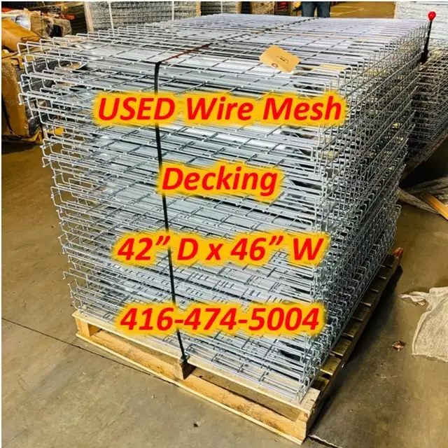 USED Wire Mesh Decking Deck 42'x46' for Pallet Racking