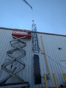 Fixed Roof Access Ladders, Cage Ladders, Parapet Installation - Photo 2
