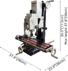 Promotion RCOG-28V R8 Bench top Milling &Drilling Machine 028356 - Photo 3