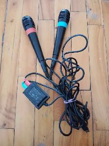 2 x SingStar PlayStation 2 PS2 PS3 Microphone USB Converter - Photo 2