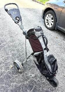 golf bag and pull cart