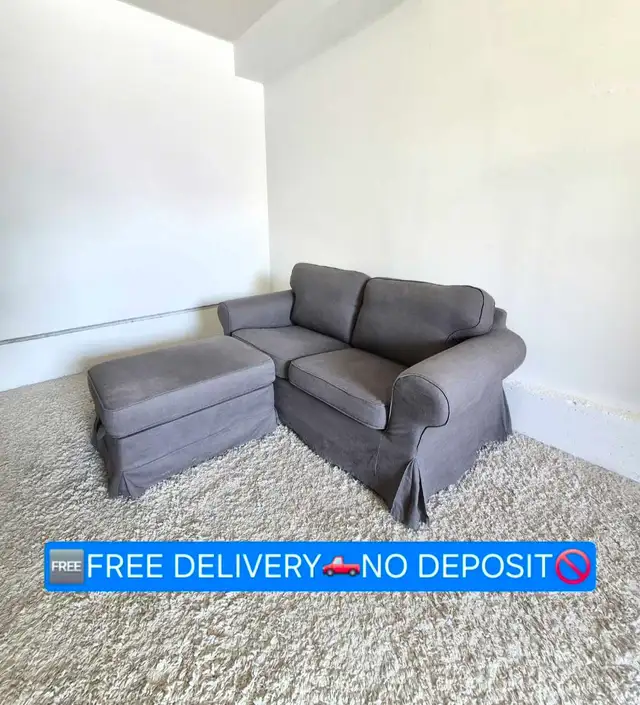 FREE DELIVERY Ikea Uppland Ektorp 2 Seater Loveseat Sofa Ottoman