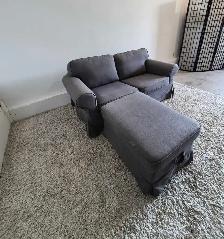 FREE DELIVERY Ikea Uppland Ektorp 2 Seater Loveseat Sofa Ottoman - Photo 7