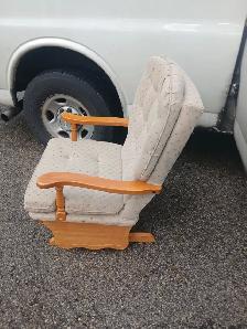 Rocking chair. American made furniture. Works great. - Photo 2