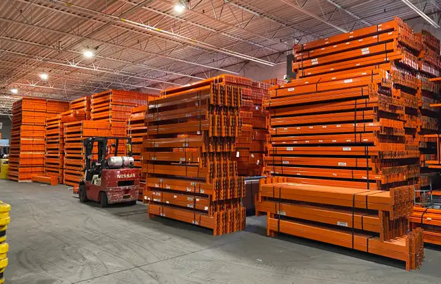 new and used redirack beams for pallet racking in stock