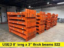 USED PALLET RACKING - 10’ tall x 44" with 8’ beams - Photo 4