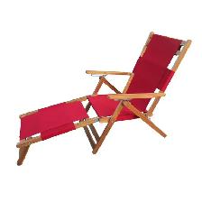 Patioflare Portable Beach Lounge Chair with Leg Rest - Photo 2