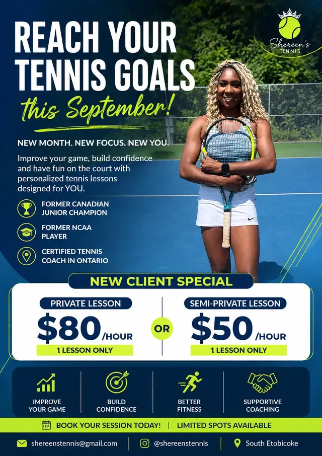 Tennis Lessons September Special