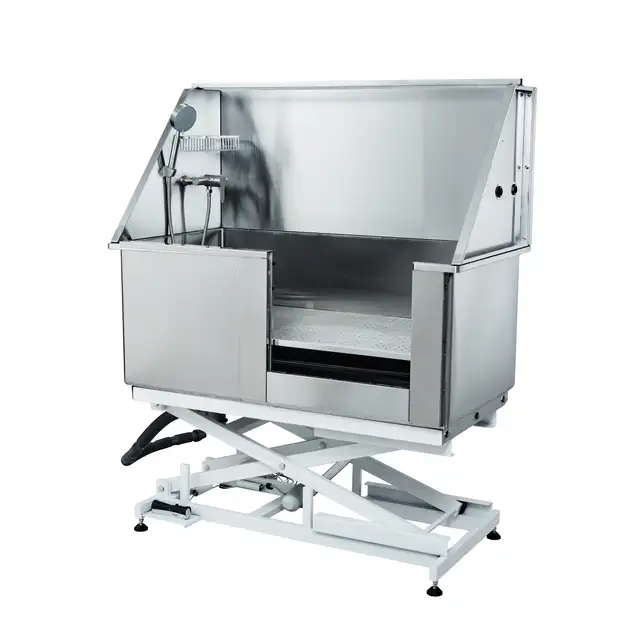 NEW STAINLESS STEEL PROFESSIONAL GROOMING LIFT WASH TUB 1127856