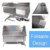 NEW STAINLESS STEEL PROFESSIONAL GROOMING LIFT WASH TUB 1127856 - Photo 3