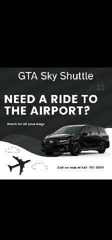AIRPORT PICK UP DROP OFF RIDESHARE MOVING 647-761-0675
