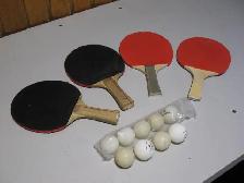 Ping Pong Set, 4 Paddles and 9 Balls - Photo 3