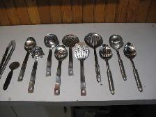 12 Piece Stainless Steel Kitchen Utensils Set, LIKE NEW
