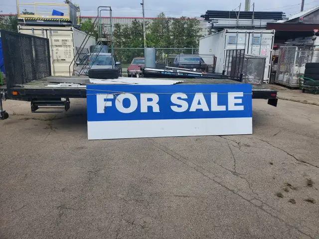 COMMERCIAL SIGN ALUMINUM PANELS 3' X 9' 8' BLANK
