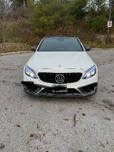 2017 Mercedes-Benz C43 white exterior with black interior - Photo 3