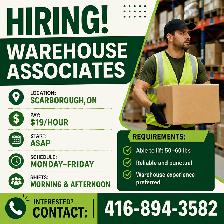 Hiring Warehouse Associates