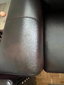 2 faux leather couches - Photo 2