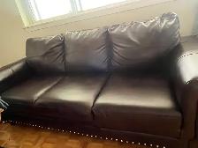 2 faux leather couches - Photo 5
