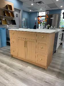 49' Natural Oak HDF Bathroom Vanity with Quartz Stone Top - Photo 5
