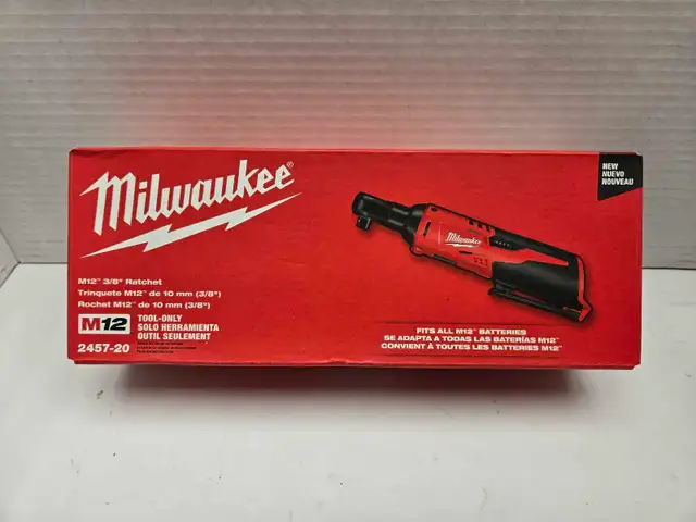 Milwaukee 2457 M12 3/8' Ratchet NEWTool Only